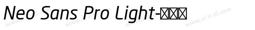 Neo Sans Pro Light字体转换